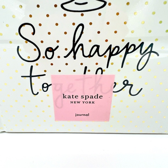 Kate Spade Hard Cover SO HAPPY TOGETHER Lined Journal Book Bridal, Wedding - Picture 4 of 9